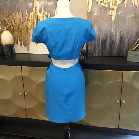 Royal Blue Open Back Dress - Picture 3 of 10